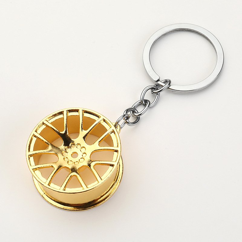 TY Car hub modeling Metal key chain Metal hub key pendant car modification accessories
