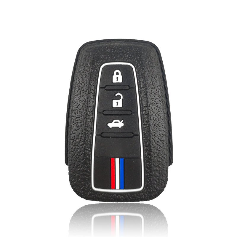 For Toyota Camry Yaris Corolla Prius TLK Prado Highlander Rav4 Kirtlandi Silicone Car Key Cover CHR - Accessories Keychain
