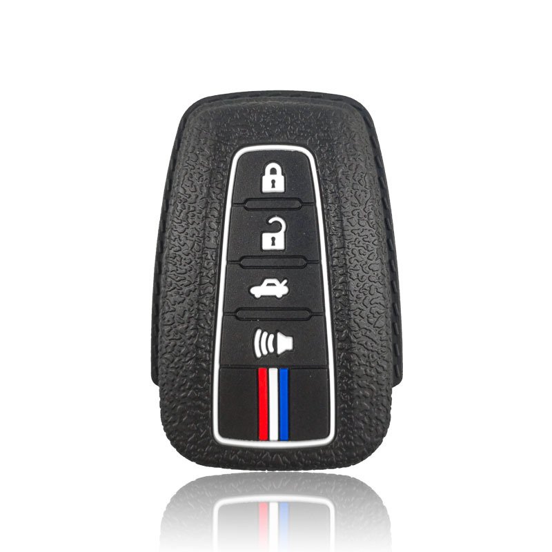 For Toyota Camry Yaris Corolla Prius TLK Prado Highlander Rav4 Kirtlandi Silicone Car Key Cover CHR - Accessories Keychain
