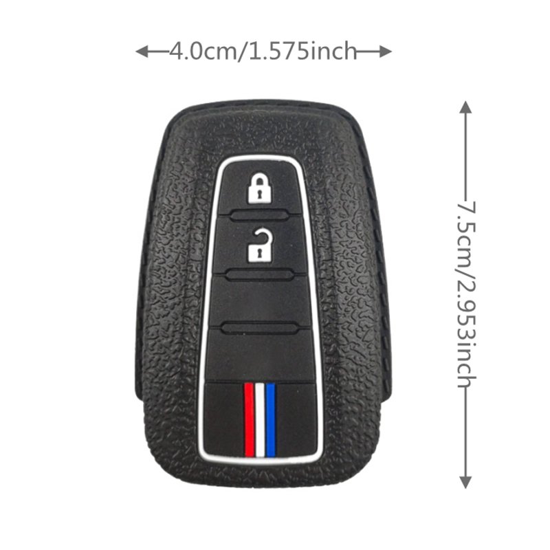 For Toyota Camry Yaris Corolla Prius TLK Prado Highlander Rav4 Kirtlandi Silicone Car Key Cover CHR - Accessories Keychain