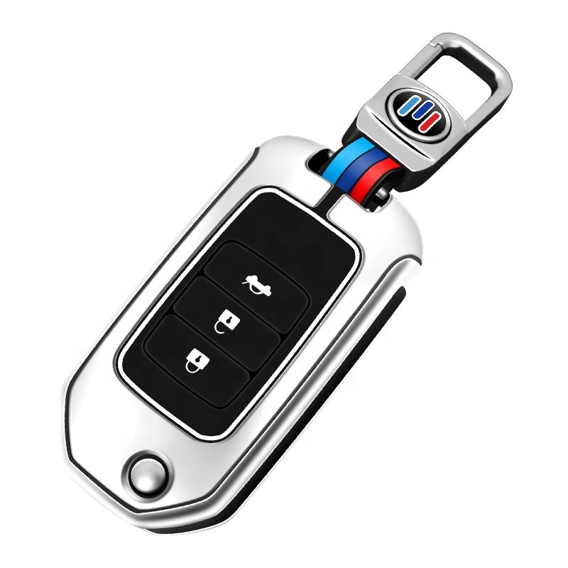 For Leather Honda Hrv City Remote Car Shape Case Bag Protect Suit For Honda Car Fob Key Cover