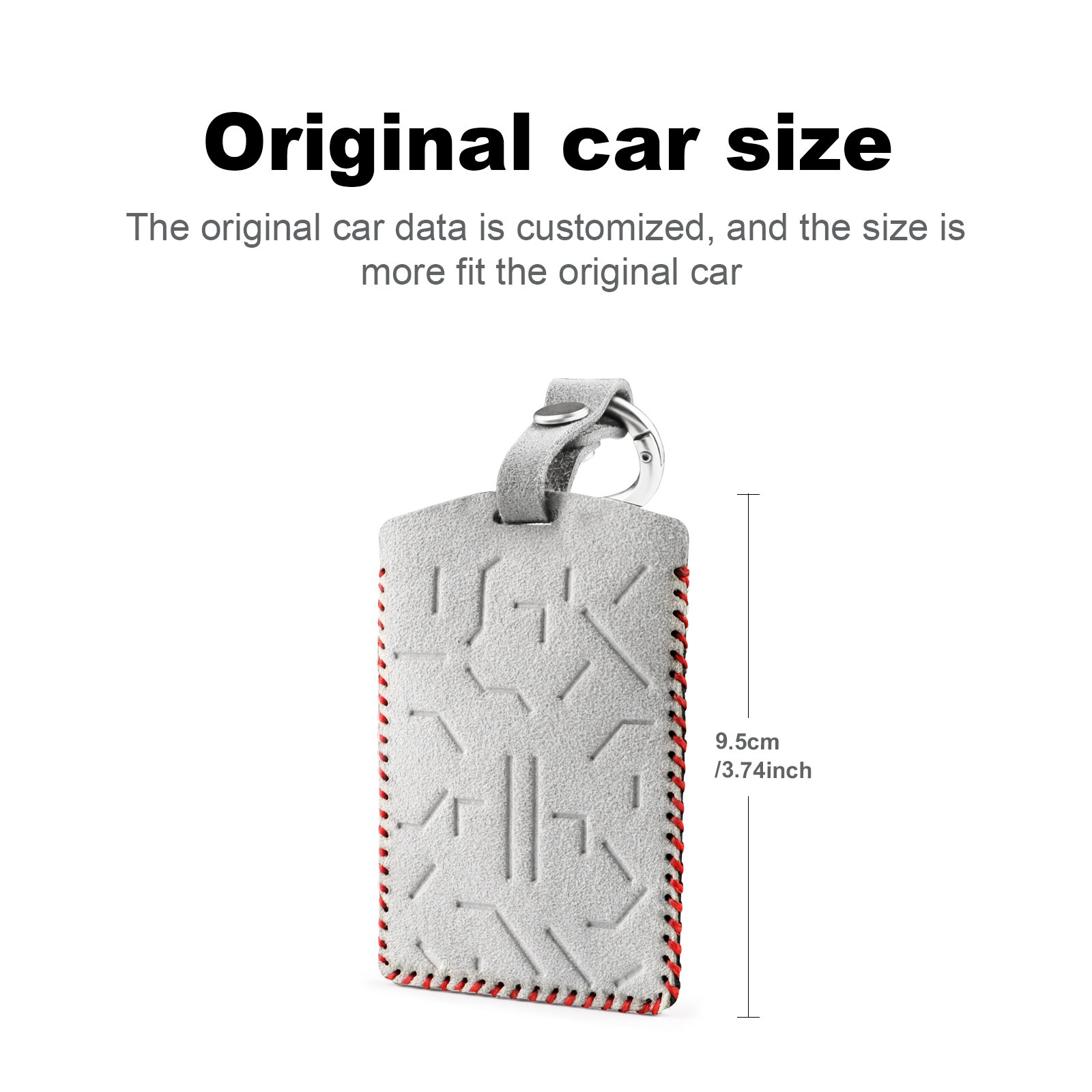 2024 Electric Car Accessories Tesla Model 3 Y X S Italian Top Case Card Pouch Suede Remote Control Key Case