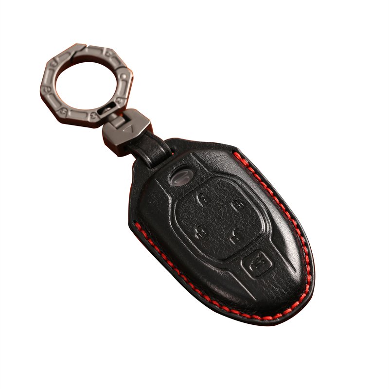 Genuine Leather Car Key Case Cover for GAC Trumpchi M8 Master GS8 SUV Key Case Accessories Handmade Car key Shell