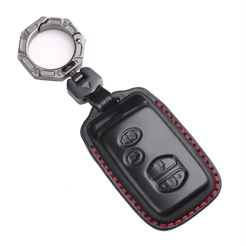 Genuine Leather Car Key Case Cover for Avalon Camry Corolla RAV4 Sequoia Highlander Accessories Keys Handmade Car key Shell
