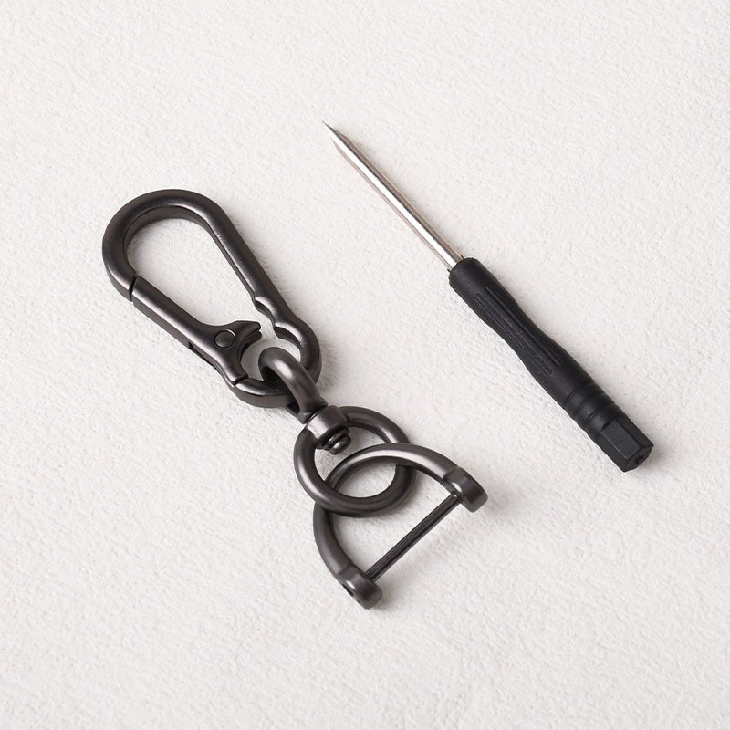 Wholesale Carabiner Metal Car Keyring Holder with D Ring Creative Horseshoe Buckle Hanging Key Rings Accessories
