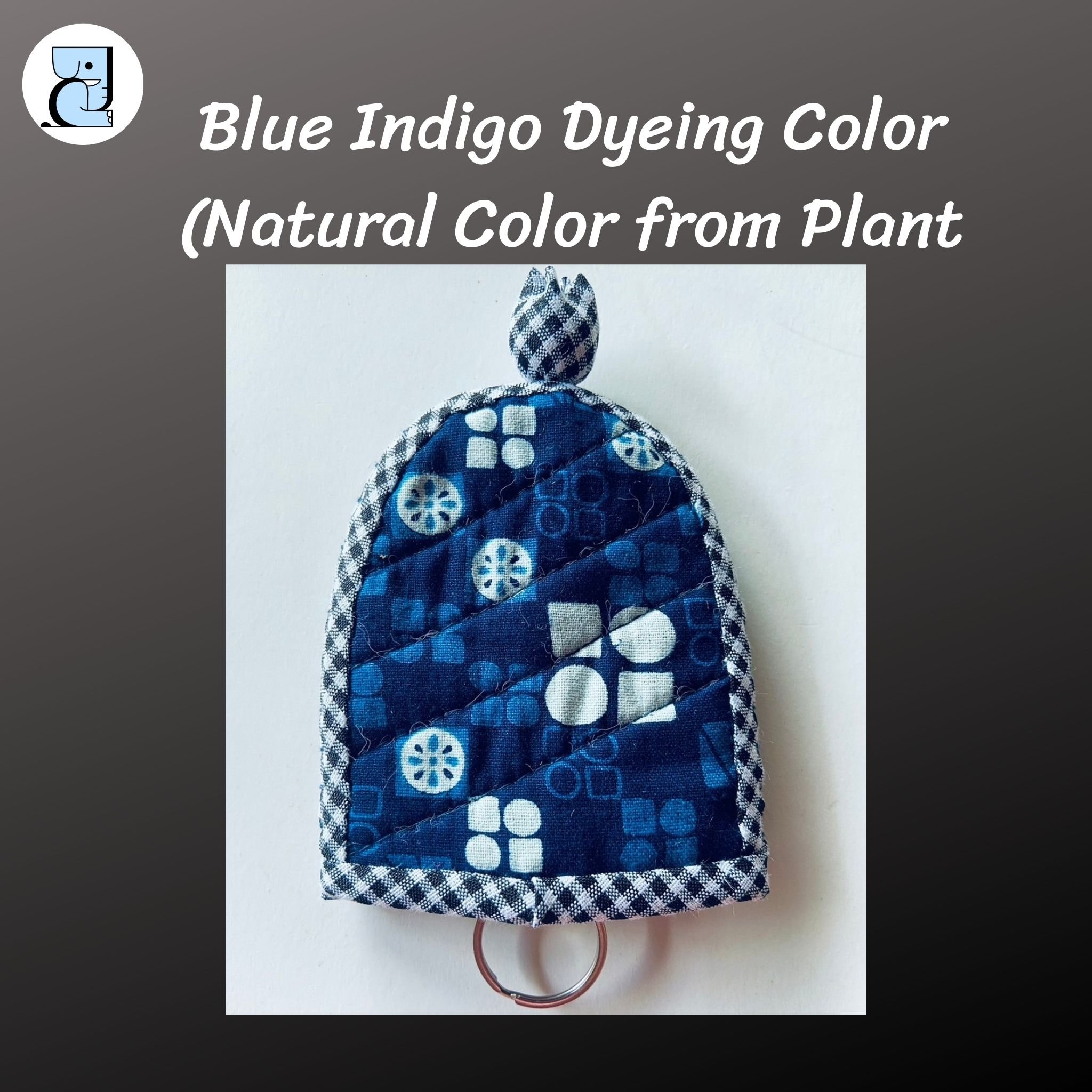 2024 Stylish Indigo Cloth Keychain for Men New Design Car Key Accessories Fashionable Light Metal Promotional Souvenirs Gift