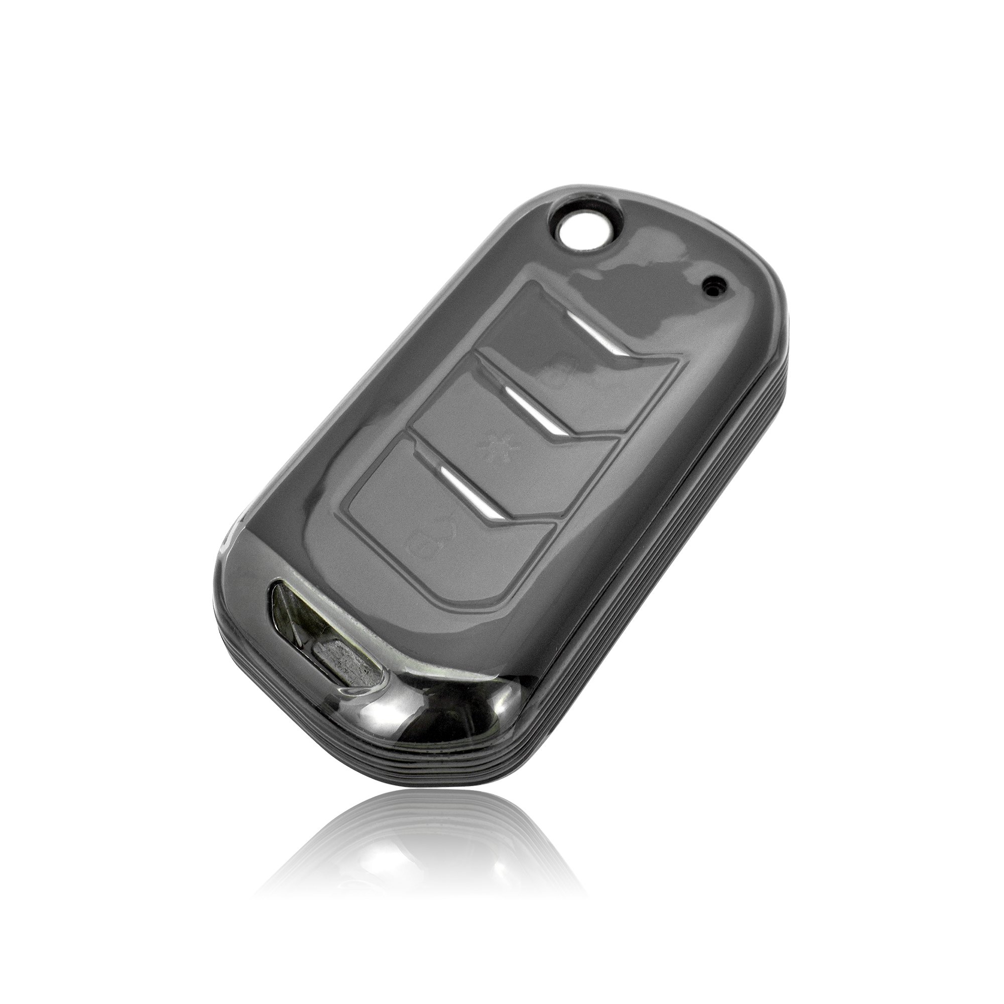 DM Automotive Accessories TPU Transparent Car Key Fob Case Auto Key Shell Protector Cover for Mahindra