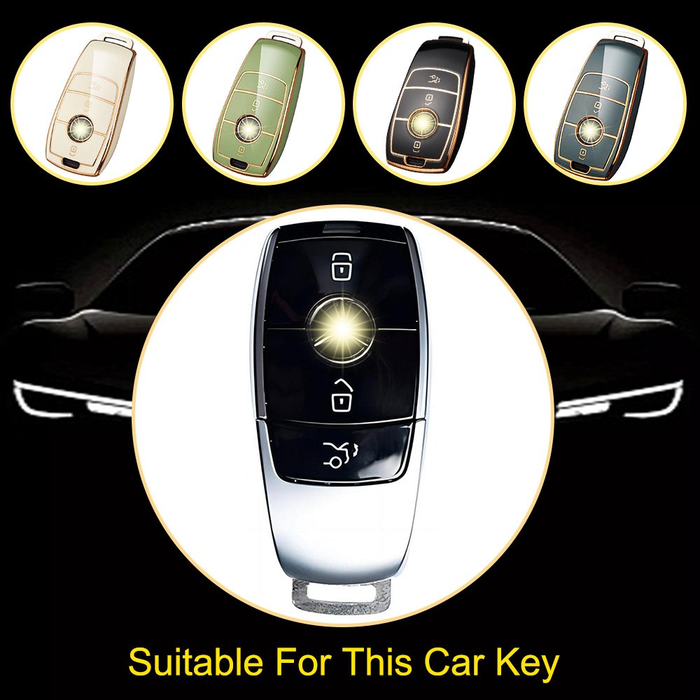 Innofit MEB1T1 Car TPU Key Cover Wholesale Stock Low Price For Mercedes Benz E C C260 A200 S GLC 300L E300 200 Auto Accessories