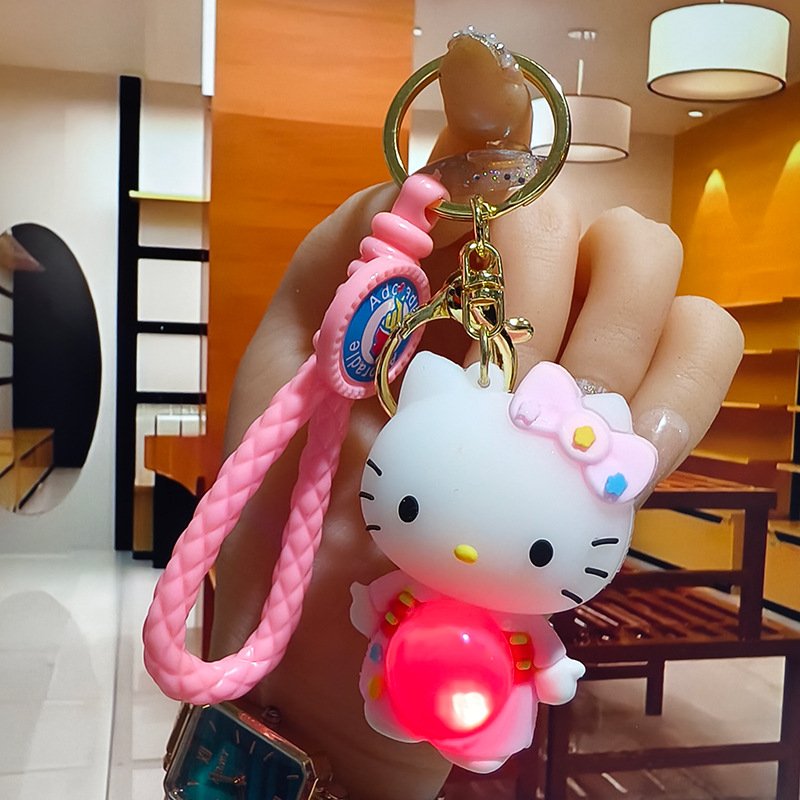 Creative Pikachu football keychain bag pendant cute doll car key chain pendant wholesale
