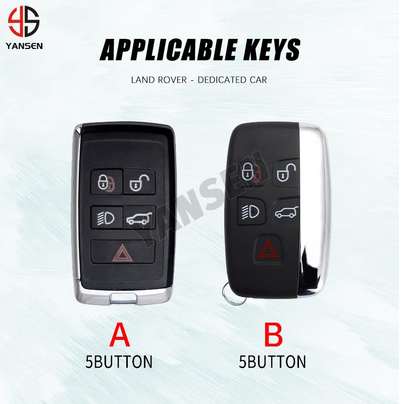 ABS Carbon fiber Remote Car Key For Land Rover Range Rover Discovery 5 Sport 2018 2019 For Jaguar XEL E-PACE 2019