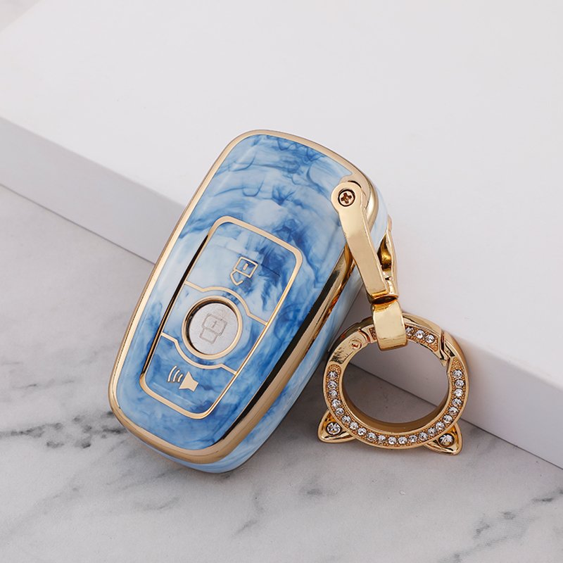 Golden Edge TPU Car Key Protector,KEY case cover for Great Wall TANK 300 500 ,for GWM WEY accessories key holder