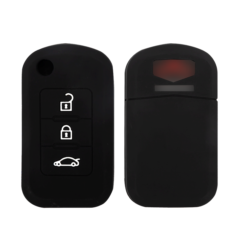Luxury GEELY Keyless Key Fob Protector New Carbon Fiber Car Key Cover for X1/X3 Models Auto Key Case Accessories