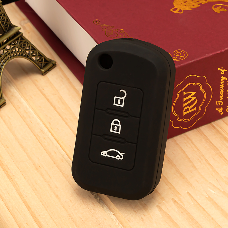 Luxury GEELY Keyless Key Fob Protector New Carbon Fiber Car Key Cover for X1/X3 Models Auto Key Case Accessories