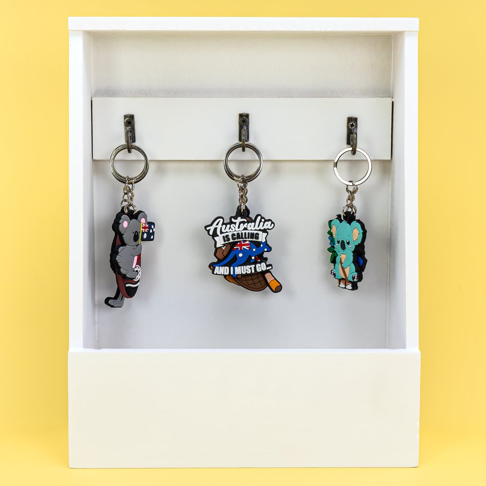 wholesale keychain hot sale Australian 2 Middle East English Mexican custom keyring key holder fit fans souvenir gift