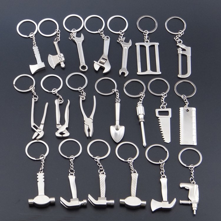 Hot Sale Mini Hardware Tool Keychains For Men Multitool Car Bag Keyring Spanner Hammer Wrench Screwdriver Key Chains