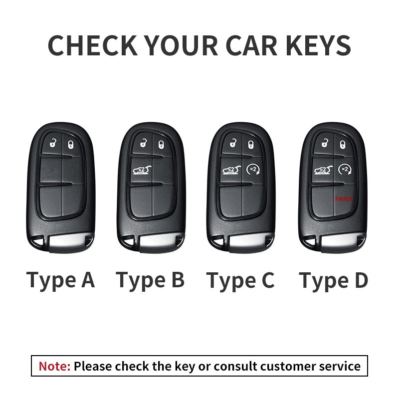 Leather Car Remote Key Case Cover For Jeep Grand Cherokee Chrysler 300C Commander Limited Renegade Fiat Freemont Key Accessories