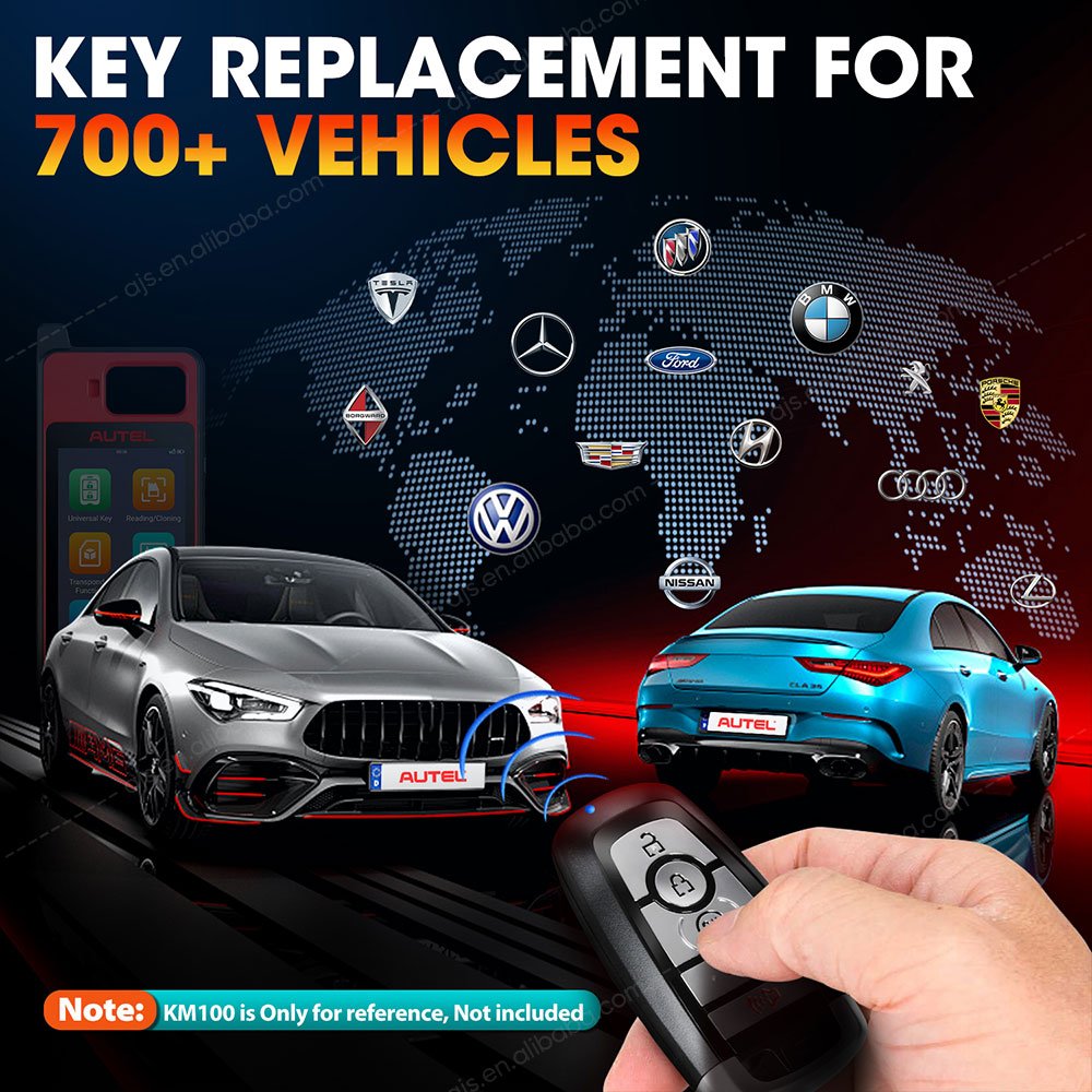 Autel IKEY Car Universal Smart Key Accessories Used with Altar MaxiIM KM100 IM508 IM608 Key Programming Copy Machine Tool