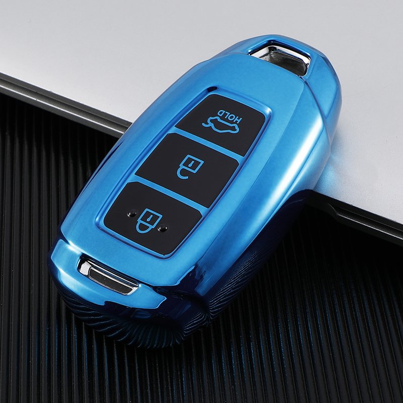 Key Fob Cover Case Fit for Hyundai Sonata Nexo Santa Fe Remote Holder Skin Protector Keyless Entry Sleeve Accessories