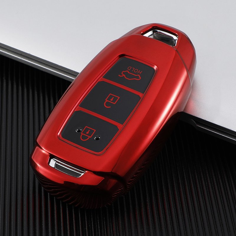 Key Fob Cover Case Fit for Hyundai Sonata Nexo Santa Fe Remote Holder Skin Protector Keyless Entry Sleeve Accessories