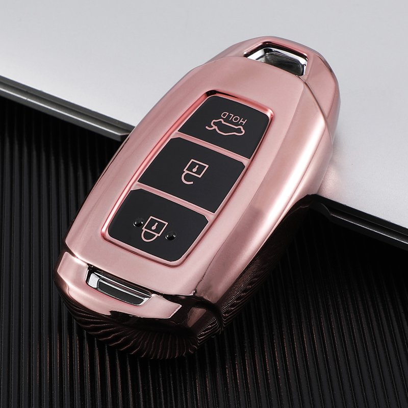 Key Fob Cover Case Fit for Hyundai Sonata Nexo Santa Fe Remote Holder Skin Protector Keyless Entry Sleeve Accessories