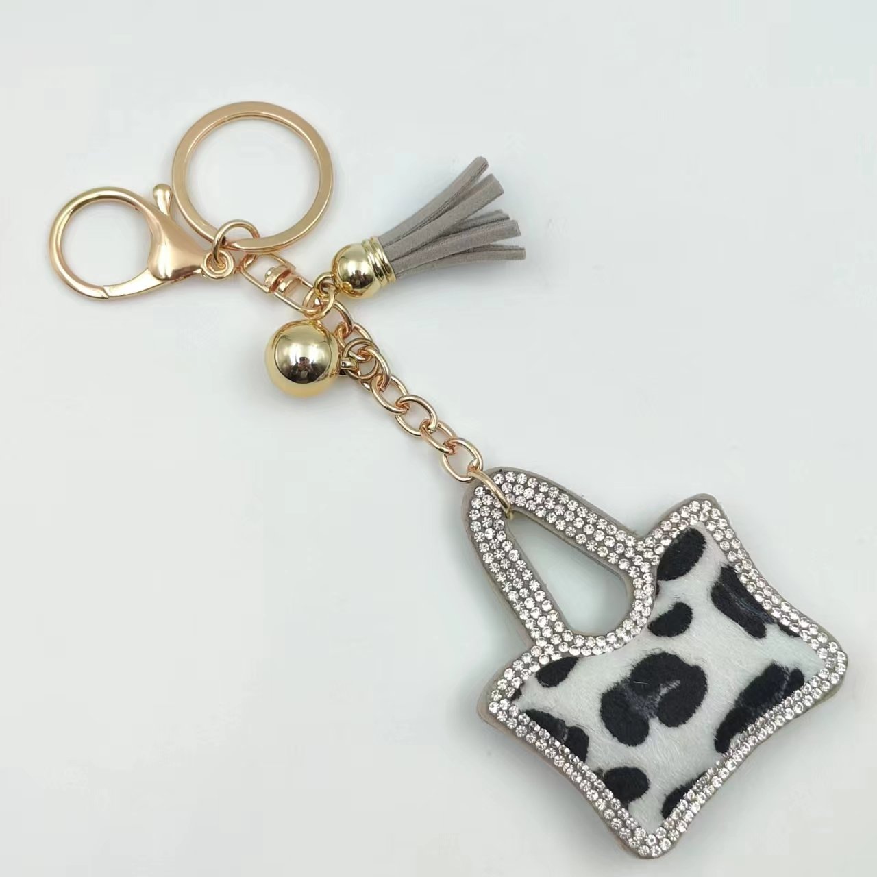 Hot Selling Fashion Jewelry Decoration Car Key Accessories Bag Bling Crystal Rhinestone Bag Pendant Key chain