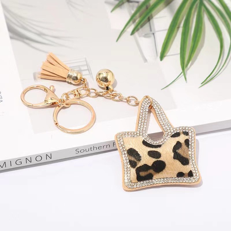 Hot Selling Fashion Jewelry Decoration Car Key Accessories Bag Bling Crystal Rhinestone Bag Pendant Key chain
