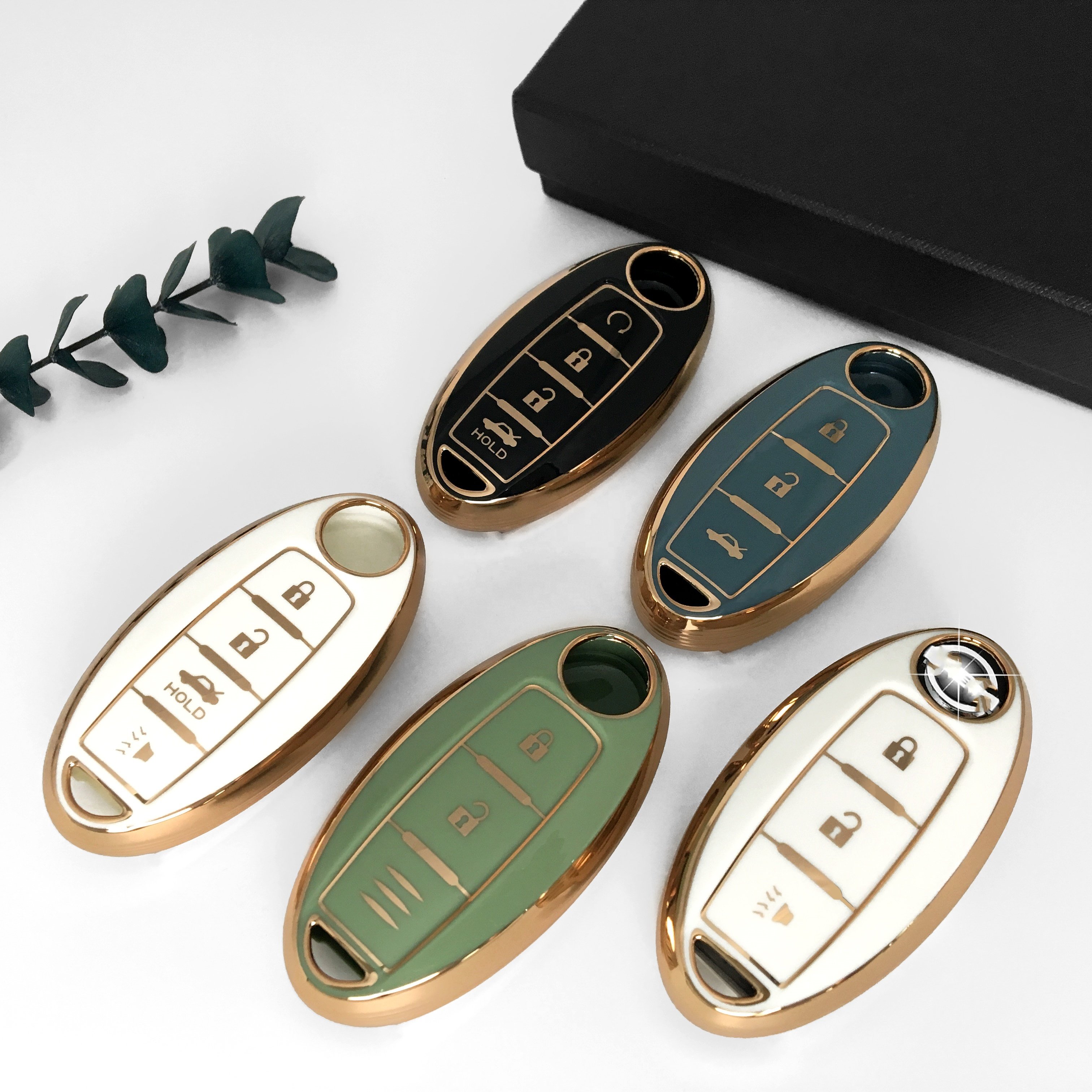 Fashion Design Carbon Fiber Texture TPU Car Case Cover For Nissan Car Accessories Car Key Covers Remote Case Shell