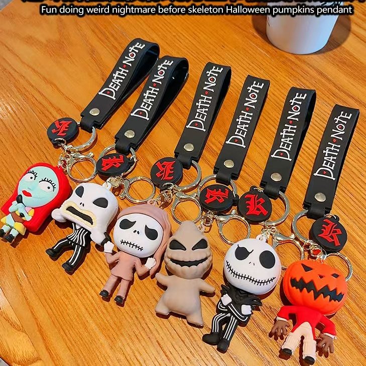 Bestselling Custom fun and quirky pumpkin pendant key chain.