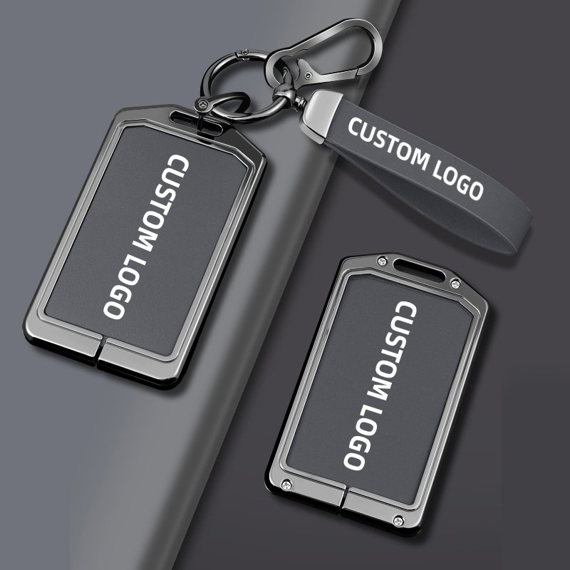 Hot sale for NIO card car key cover es6 EC6 ET7 ES8ET5 NFC metal leather automobile key fob case protector shell