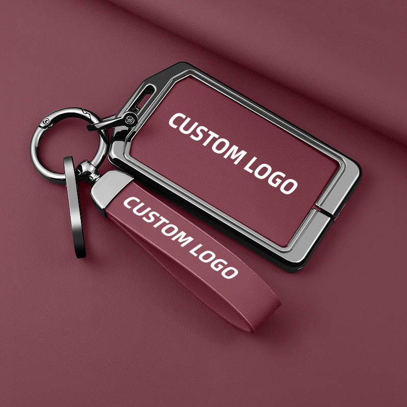 Hot sale for NIO card car key cover es6 EC6 ET7 ES8ET5 NFC metal leather automobile key fob case protector shell
