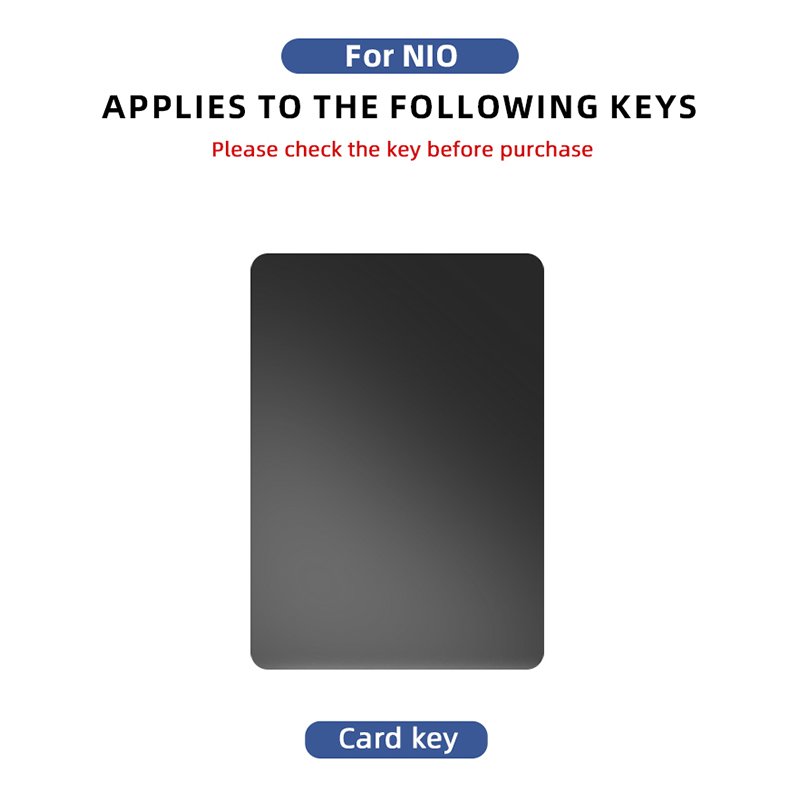 Hot sale for NIO card car key cover es6 EC6 ET7 ES8ET5 NFC metal leather automobile key fob case protector shell