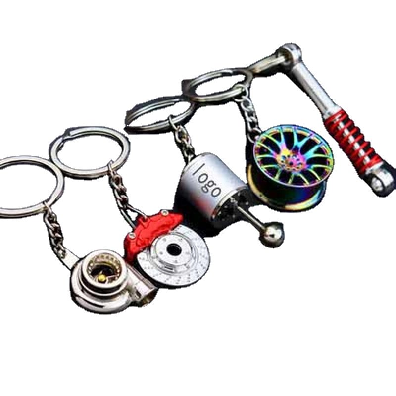 2023 Hot Sale Car Speed Gearbox Gear Head Keychain Lever Metal Key Ring Car Refitting Metal Pendant Creative Keychain
