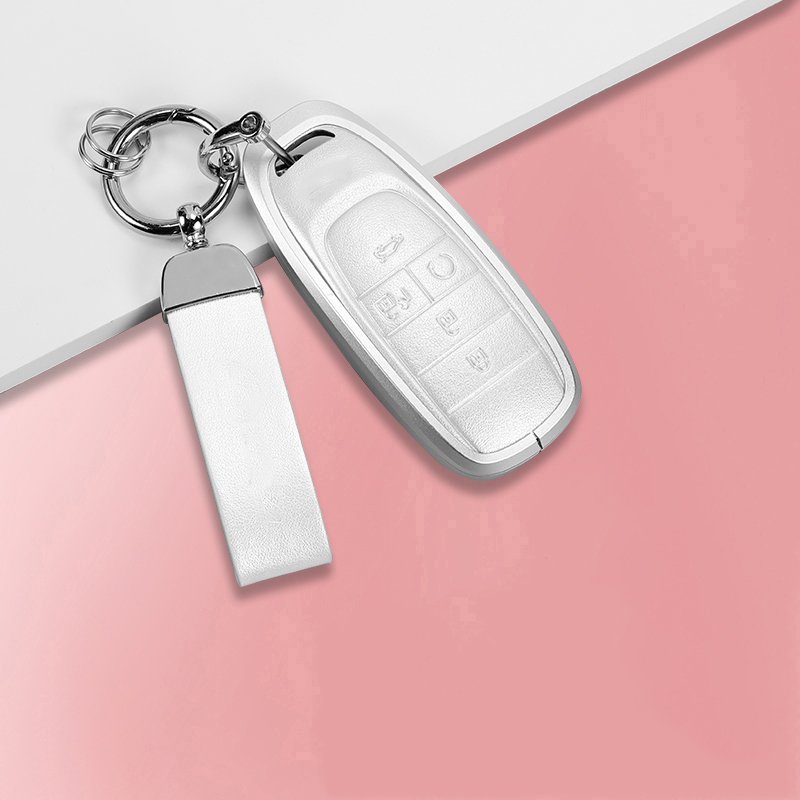Leather Car Key Accessories Multi-color Smart Aluminum alloy Car Key Case Cover Car Suitable For AION GAC