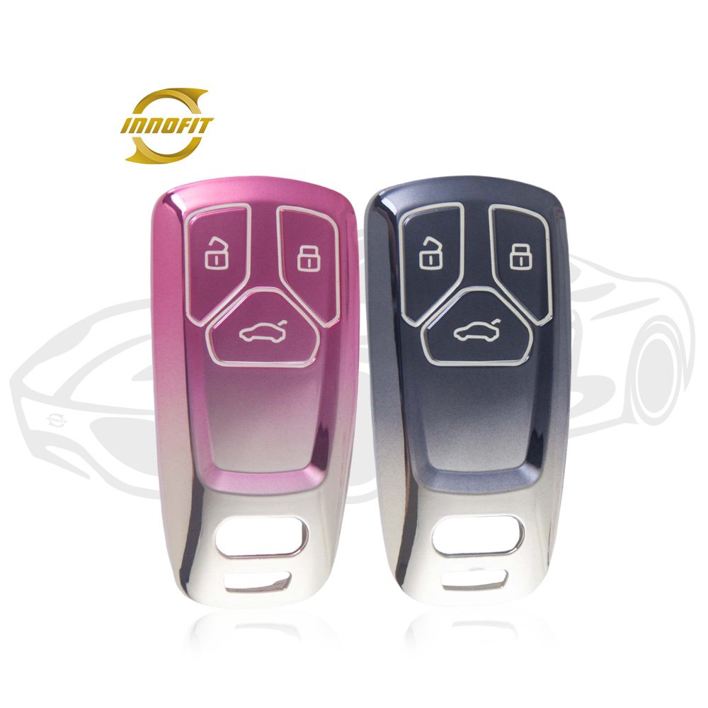 Innofit AUA2T1 Car Key Cover TPU Brand Factory Stock For Audi A4 A5 LQ 5L S5 A7 A6 A3 S6 Q7 Q8 Anti Fall Auto Accessory