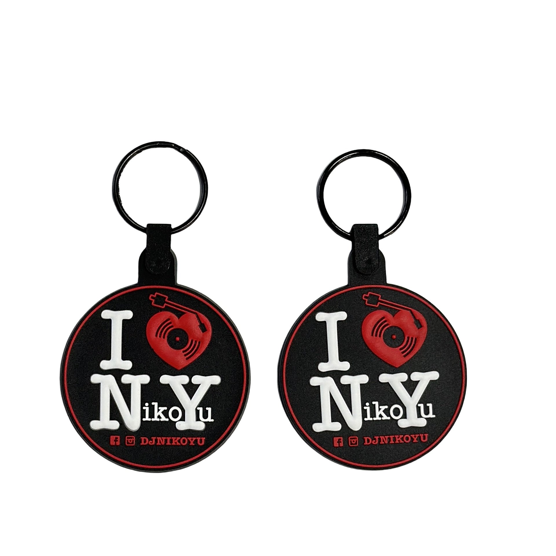 Chinese keychain supplies custom qr code keychain key ring personalised keychain pvc rubber key rings