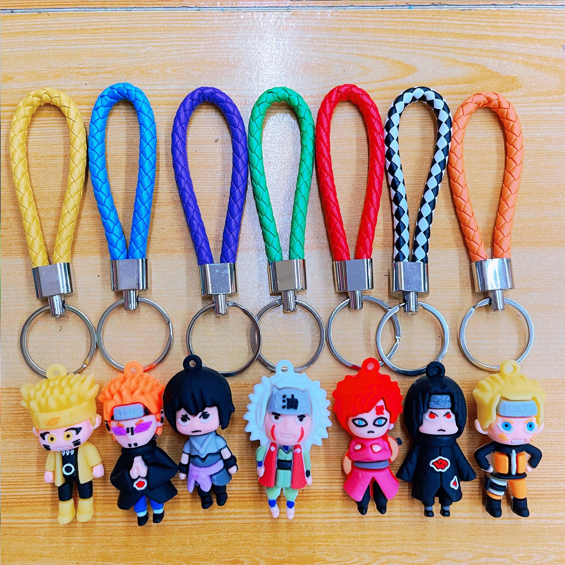 Wholesale Mario Unicorn Car Keychain Accessories Cheap Cartoon Anime 3D Soft Silicone PVC Key Ring Lanyards