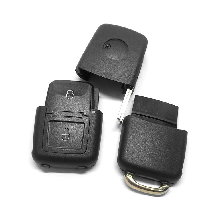 Cheap Price 2 Buttons Remote Car Key Shell Replacement With HU66 Blank Blade For V-W Accessory