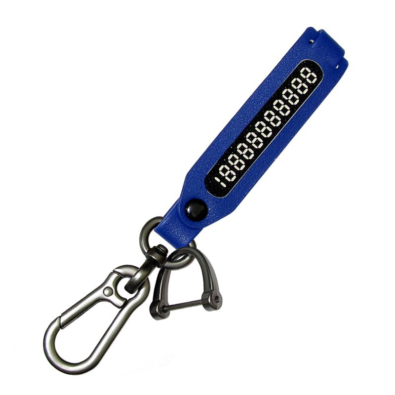Sample Available Wholesale Promotional Custom Proof Lost Phone Number Luxury Leather Keychain