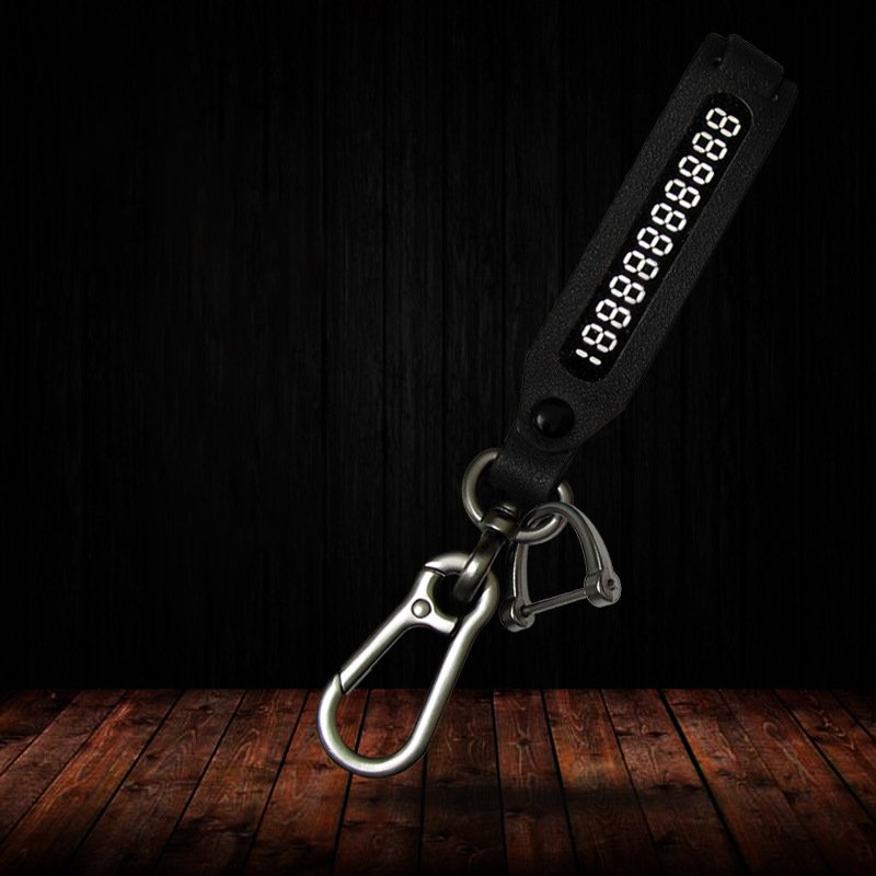 Sample Available Wholesale Promotional Custom Proof Lost Phone Number Luxury Leather Keychain