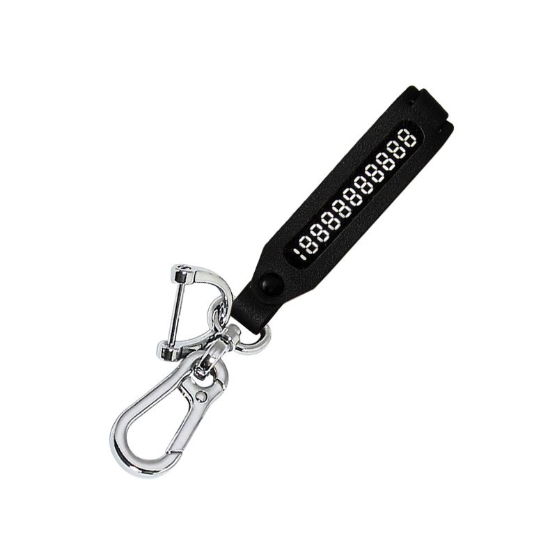 Sample Available Wholesale Promotional Custom Proof Lost Phone Number Luxury Leather Keychain