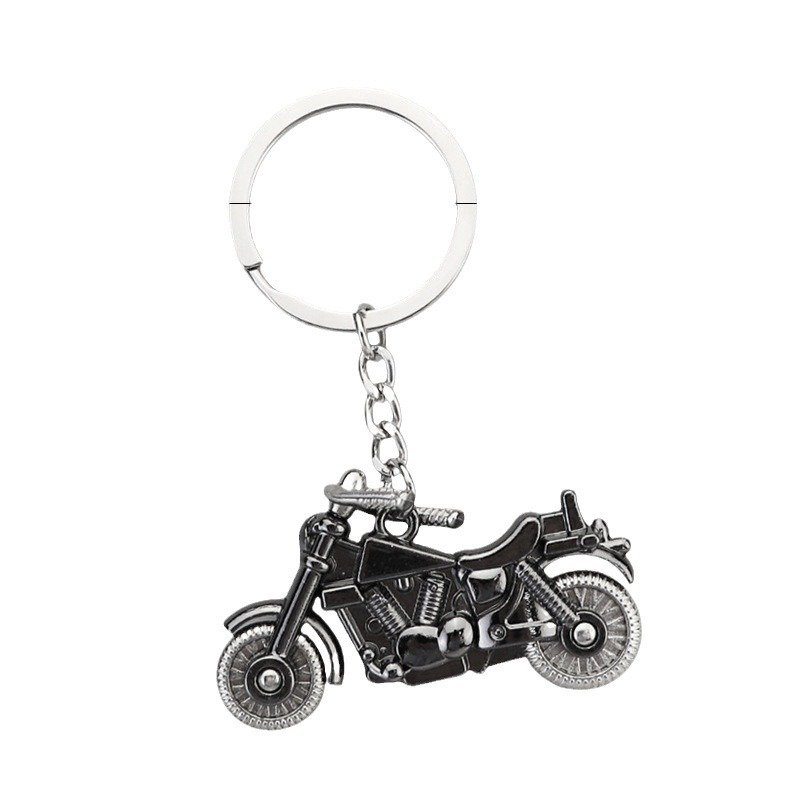 Wholesale Metal Motorcycle Keychain Charms 4 Colors Cute Creative Gift Sports Car Key Chains Personality Gifts