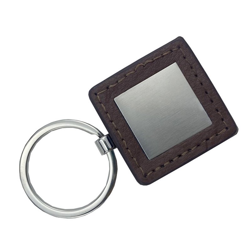 Factory Custom Bulk Metal Branded Leather Key Chain Luxury Leather Car Logo Keychain Women Leather Keychain