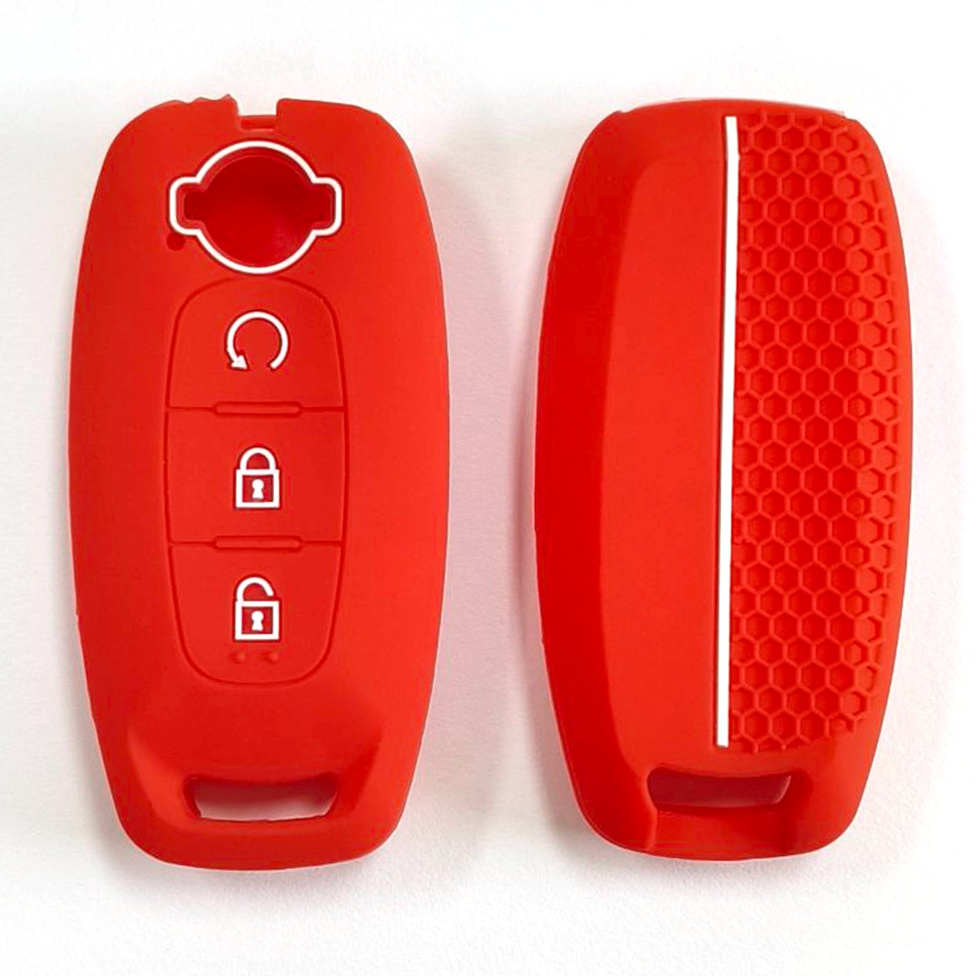 New Design Silicone car Key case Waterproof Cover Grid 3 Button with Pattern Smart Protector case for NISSAN ARIYA