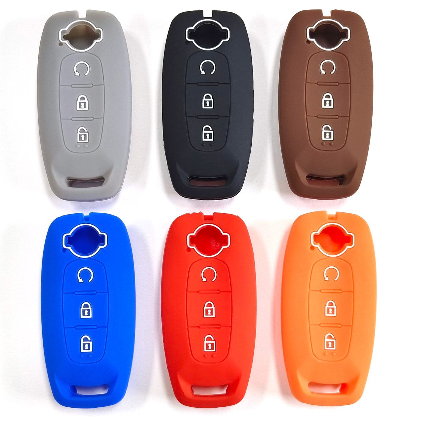 New Design Silicone car Key case Waterproof Cover Grid 3 Button with Pattern Smart Protector case for NISSAN ARIYA