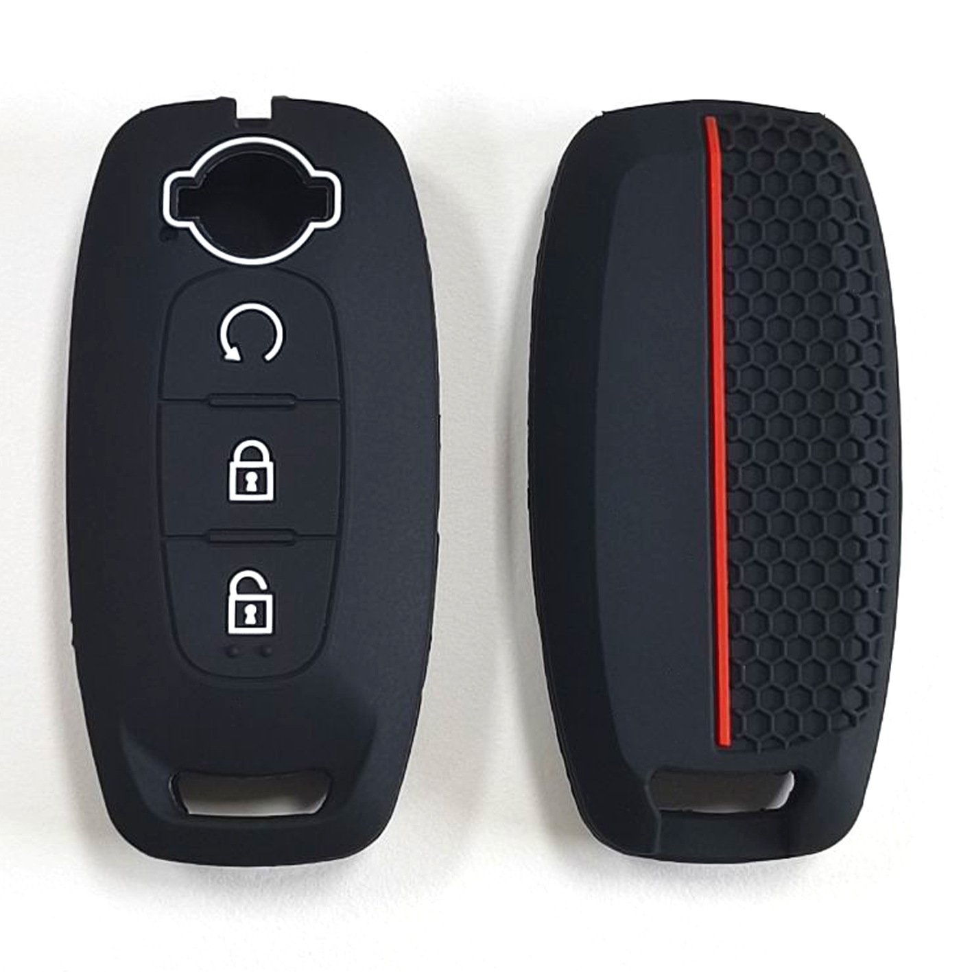 New Design Silicone car Key case Waterproof Cover Grid 3 Button with Pattern Smart Protector case for NISSAN ARIYA
