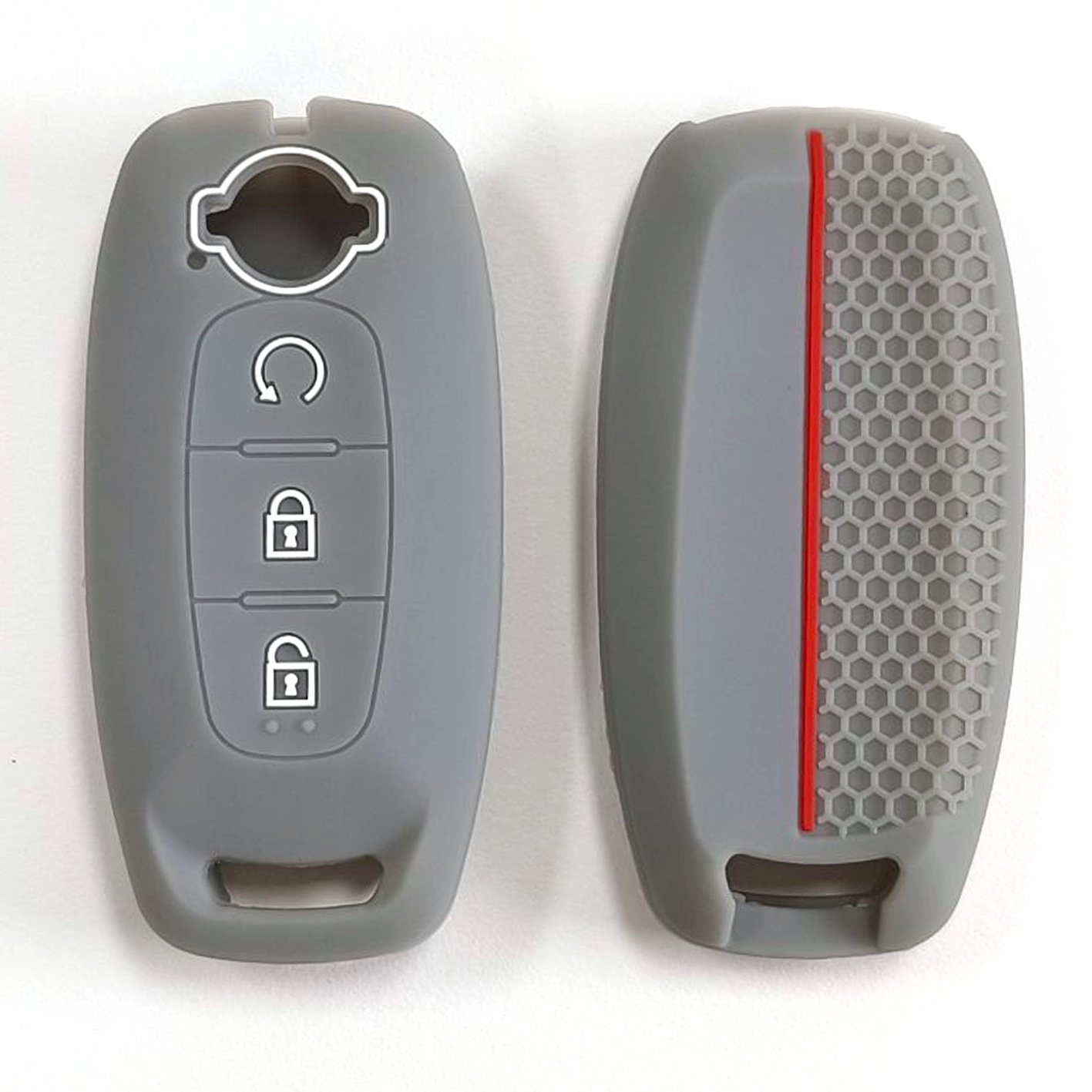 New Design Silicone car Key case Waterproof Cover Grid 3 Button with Pattern Smart Protector case for NISSAN ARIYA
