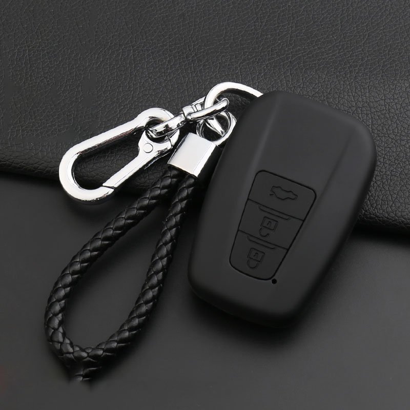 High Quality 2/3/4/5 Buttons ABS Silicone Car Smart Remote Key Car Key Case Cover With Keychain For Toyota