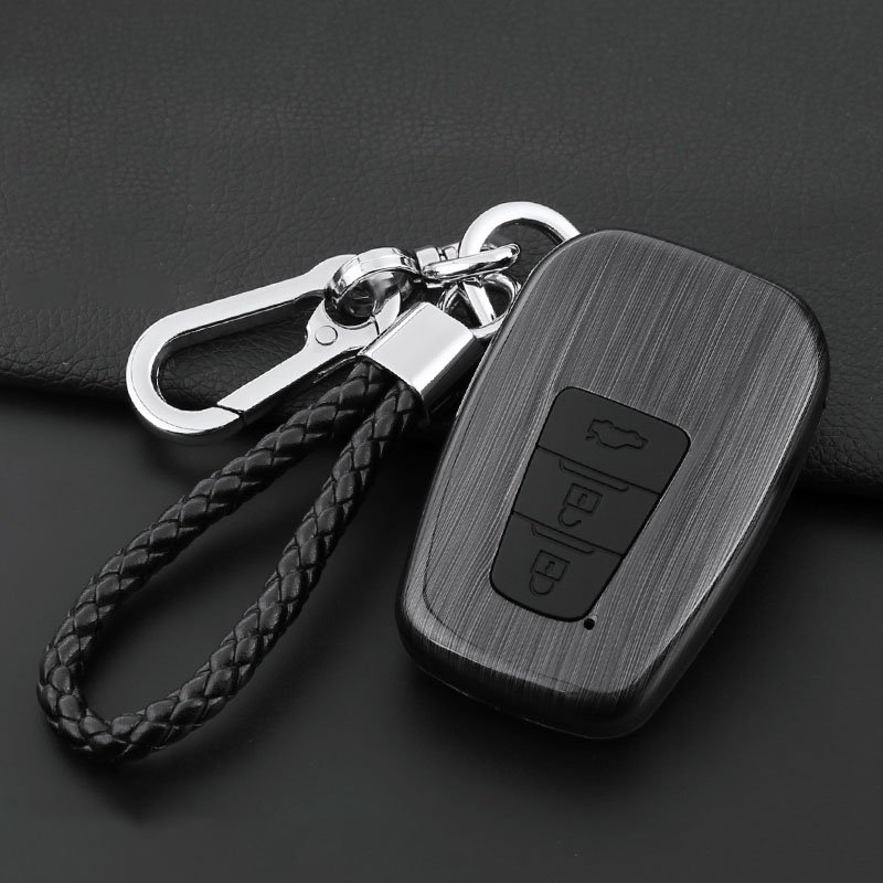 High Quality 2/3/4/5 Buttons ABS Silicone Car Smart Remote Key Car Key Case Cover With Keychain For Toyota