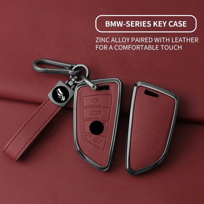 Latest Design Metal Zinc Alloy Leather Car Key Holder Case