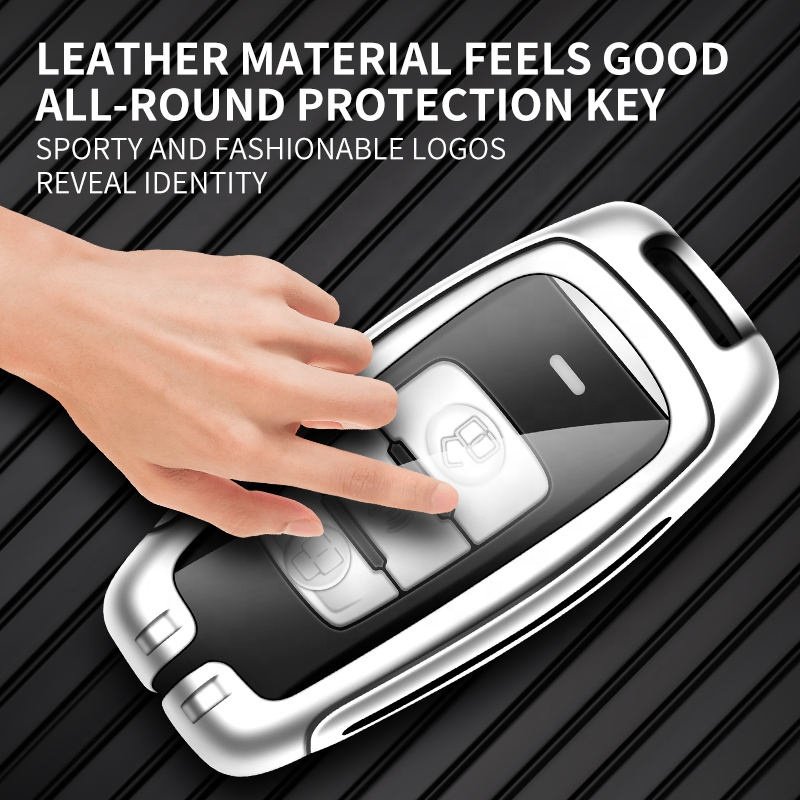 High Quality Zinc Alloy Leather Car Key Case Cover For Gmw Ora R1 R2 Black Cat Holder Remote Car Logo Keychain Accessories